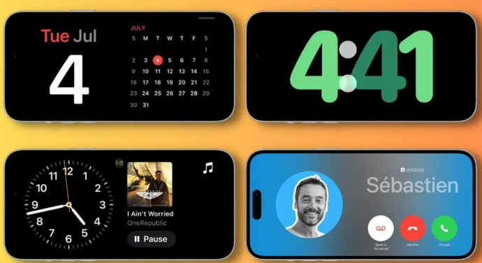 平川苹果手机维修分享iOS17横屏充电待机显示有什么好处 