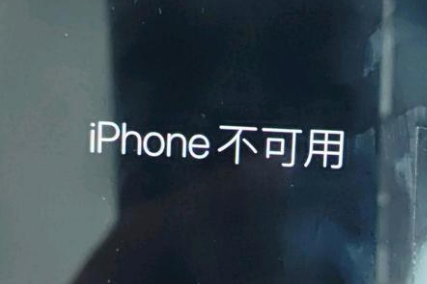 平川苹果服务网点分享锁屏界面显示“iPhone 不可用”如何解决 