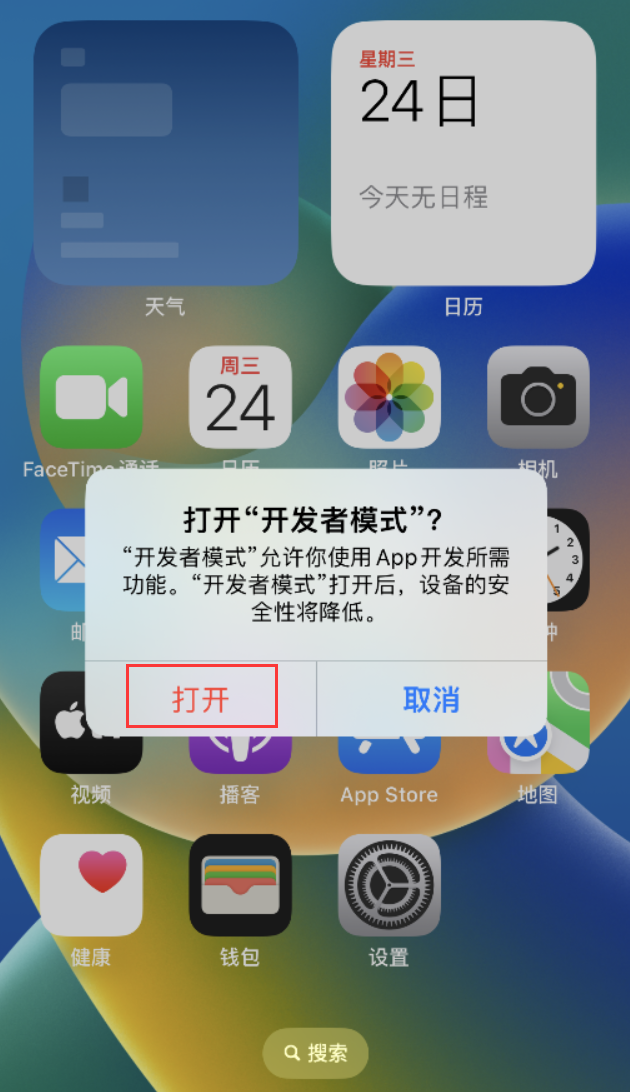 平川苹果手机维修分享如何打开开发者模式 