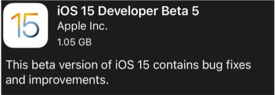 平川苹果手机维修分享如何升级到iOS15.0 beta5 